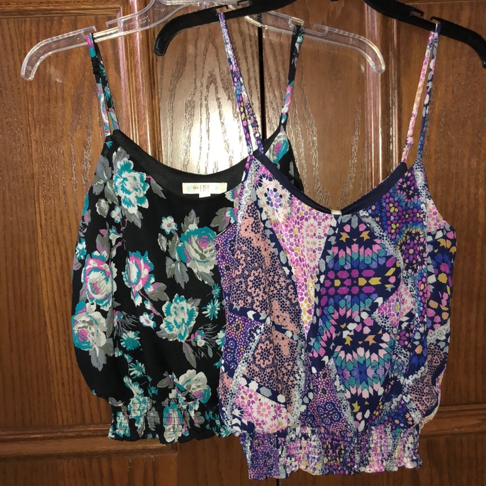 2 Floral Crop Tops